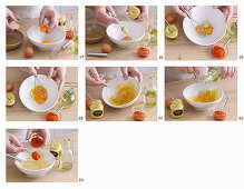 Prepare mayo-mustard dip with ajvar