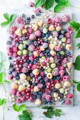 Frozen summer berries