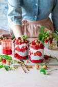 Strawberry chia pudding