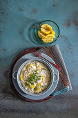 Risotto mit fermentierter Zitrone und Stracciatella-Käse