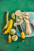 Assorted zucchini and squash