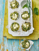 Quinoa-Muffins mit Spinat und Ricotta