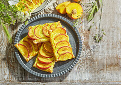 Summery peach pastry