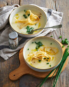 Creamy parsnip soup