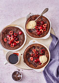 Cherry and chocolate clafoutis