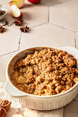 Apple-Crumble mit Haferflocken