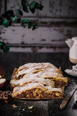 Rustic apple filled pastry