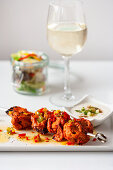 Tandoori chicken skewer