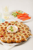 Puff pastry sausage roll ring