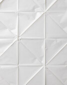 White tablecloth with folded creases