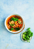 Quick Thai-style prawn noodle soup