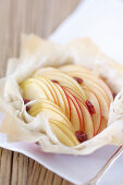 Puff pastry apple tartlets