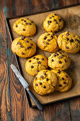 Butternuss-Cookies mit Schokoladenstückchen