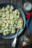 Potato gnocchi with herbs