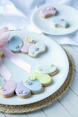 Easter egg biscuit wreath