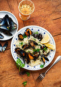 Risotto with mussels