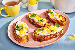 Nut stollen with almond cream