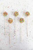 Lollies with coloured sugar sprinkles