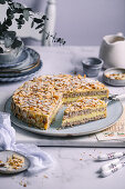 Swedish almond cake