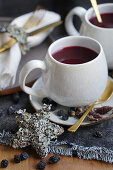 Hot mulled wine