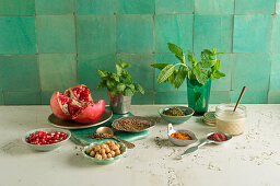Zutaten aus der orientalischen Küche