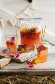 Strawberry and blossom punch