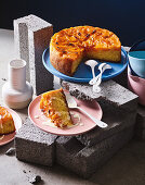 Tangerine upside down cake with brûlée crust