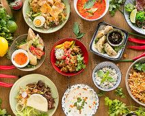 Various Vietnamese dishes