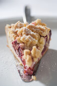 Plum crumble cake