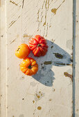 Assorted red and yellow tomatoes