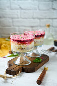 Layered salad "Schuba" with beetroot and herring