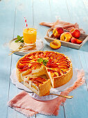  Peach Ricotta Cake, Fruity Cheesecake, Creamy Cake 