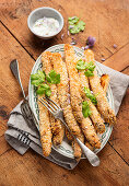 Asparagus with a Parmesan crust from the Airfryer