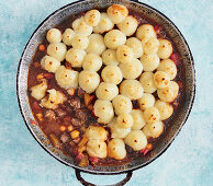 Langsam gegarte Lamm-Tajine mit Kartoffelpüree