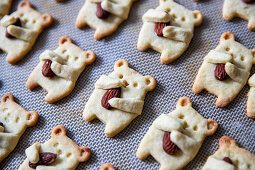 Butter biscuits in the shape of bears