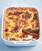 Vegetarian mushroom moussaka