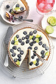 Brombeer-Tarte mit Bayerisch Creme