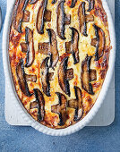 Mushroom and lentil lasagne