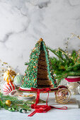 Christmas tree cake