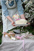 Easter lamb cake without special mold