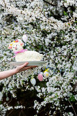 Easter lamb cake without special mold