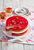 Rhubarb layer cake