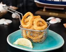 Frittierte Calamari