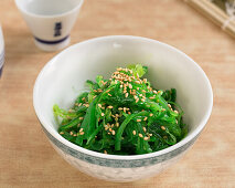 Chuka wakame salad with sesame seeds