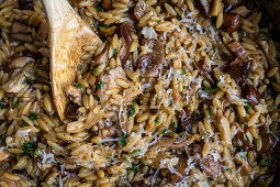 Orzo with mushrooms