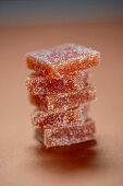 Quince jelly cubes