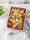 Neapolitanische Lasagne mit Fleischbällchen zu Weihnachten