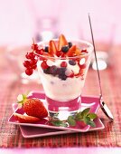 Fromage frais and summer fruit