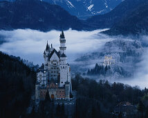 Neuschwanstein Castle and Hohenschwangau, Allgaeu, Bavaria, Germany