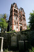Cathedral and cemetery, Limburg an der Lahn, Hesse, Germany